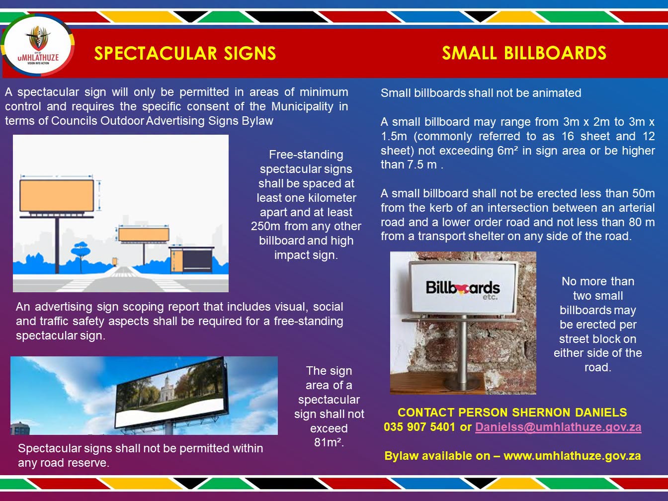 SPECTACULAR SIGNS/SMALL BILLBOARDS