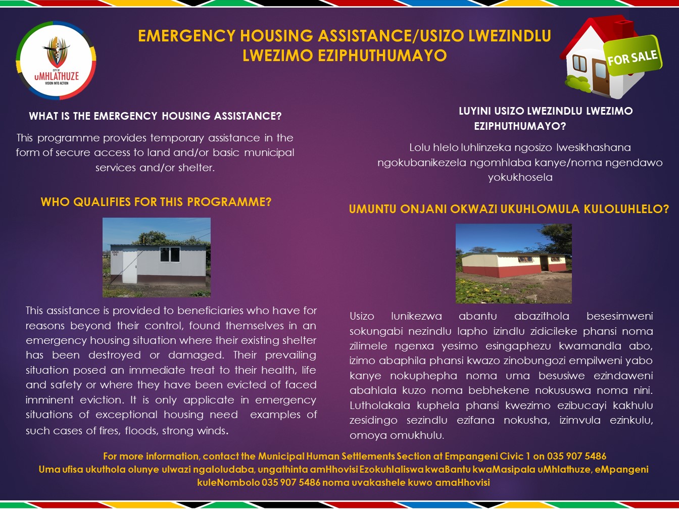 EMERGENCY HOUSING ASSISTANCE