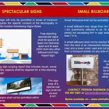 SPECTACULAR SIGNS/SMALL BILLBOARDS