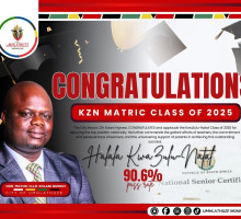 CONGRATULATIONS KZN MATRIC CLASS OF 2025