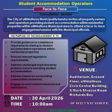 INVITATION STUDENT ACCOMMODATION OPERATORS