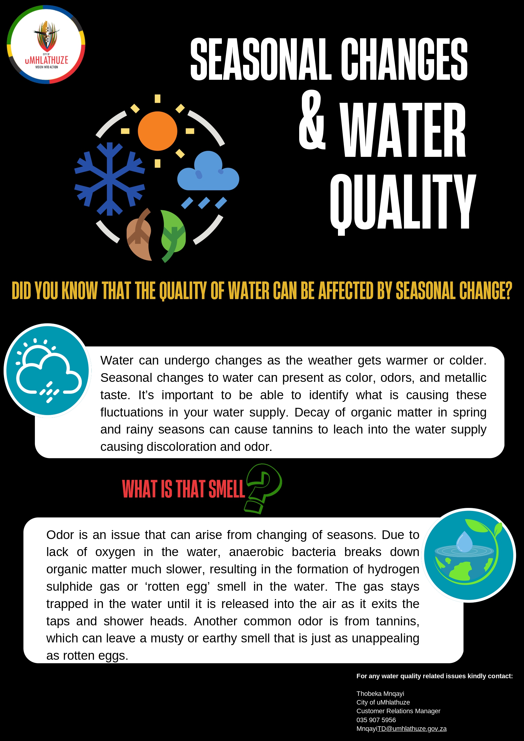 SEASONAL CHANGES & WATER QUALITY